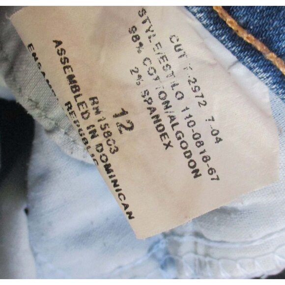 12 32x32  Womens Denim Jeans Arrowhead Loops Rancher Wife Vtg 80s ZENA INDIGO - Picture 6 of 6